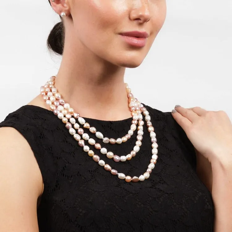 Women's 8-9mm Freshwater Pearl Necklace 160cm/64In long