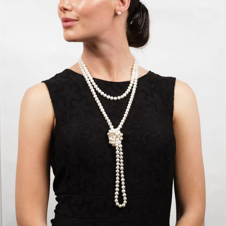 Women's 8-9mm Freshwater Pearl Necklace 160cm/64In long