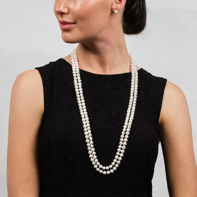 Women's 8-9mm Freshwater Pearl Necklace 160cm/64In long