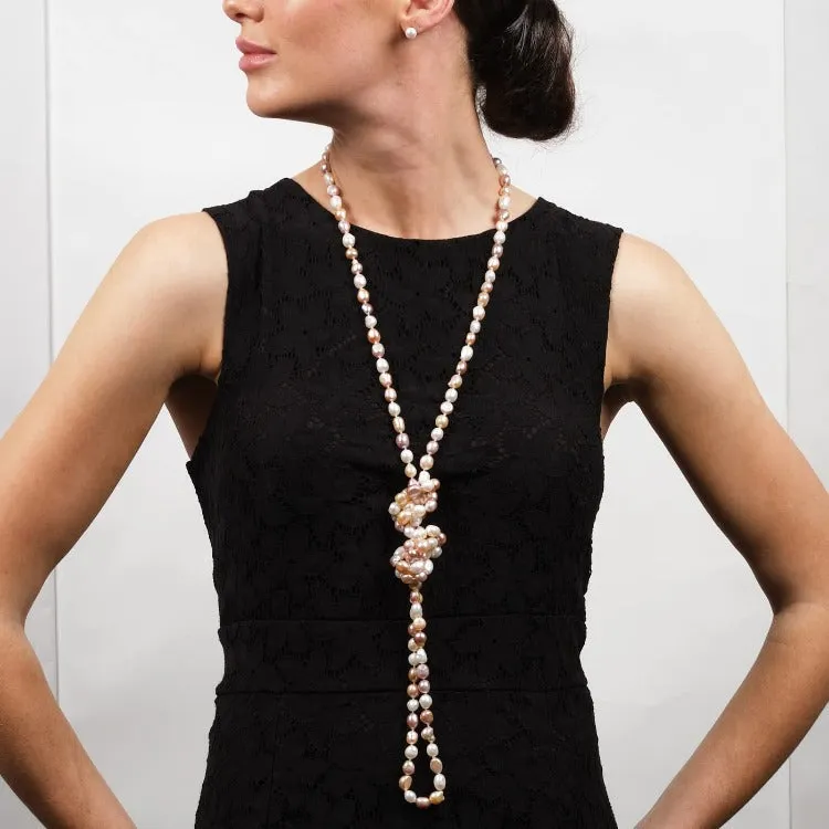 Women's 8-9mm Freshwater Pearl Necklace 160cm/64In long