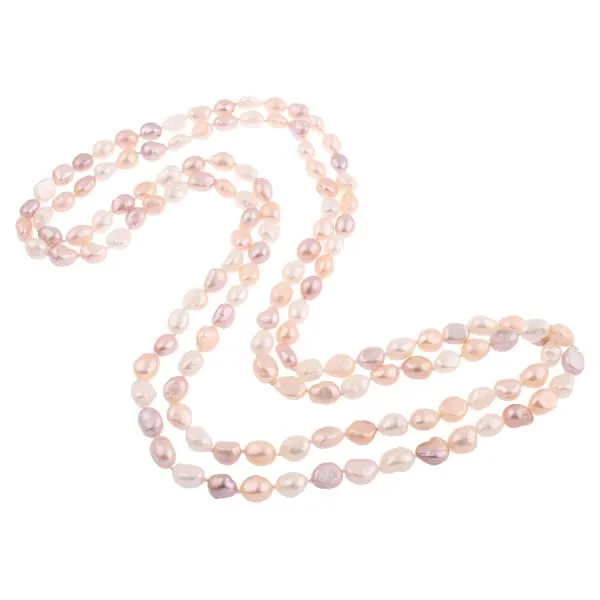 Women's 8-9mm Freshwater Pearl Necklace 160cm/64In long
